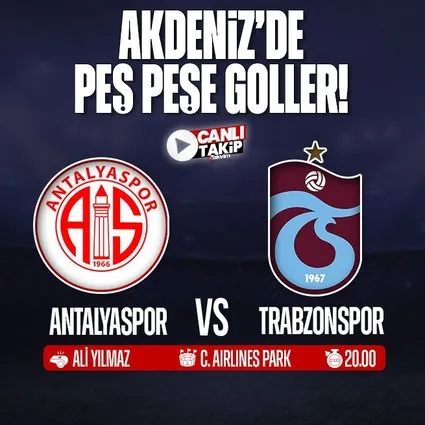 Antalyaspor - Trabzonspor | CANLI