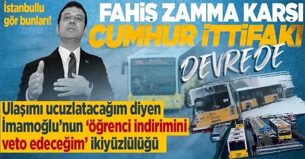 İBB’nin ulaşım zammından öğrenciler muaf tutulacak