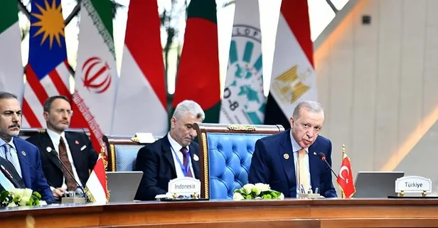 Başkan Erdoğan'dan D-8 Filistin-Lübnan oturumunda önemli açıklamalar