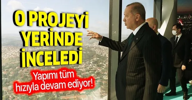 Son dakika: Başkan Erdoğan yapımı devam eden Çamlıca Kulesi’ni inceledi