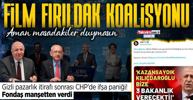 Ümit Özdağ'dan kavga çıkaracak Kılıçdaroğlu itirafı! Masadaki ortaklara da salladı: CHP ifşa paniği