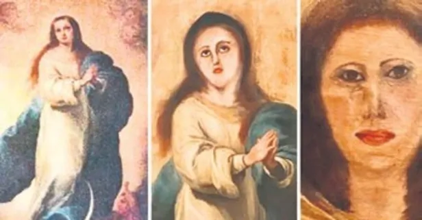 Murillo kopyası temizlikte mahvoldu: Meryem Ana değil, çığlık atan figür
