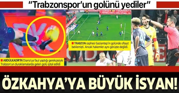 Trabzonspor’un golünü vermeyen Özkahya’ya büyük isyan