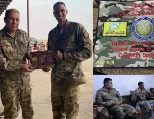 YPG’den ABD’li komutana dostluk plaketi