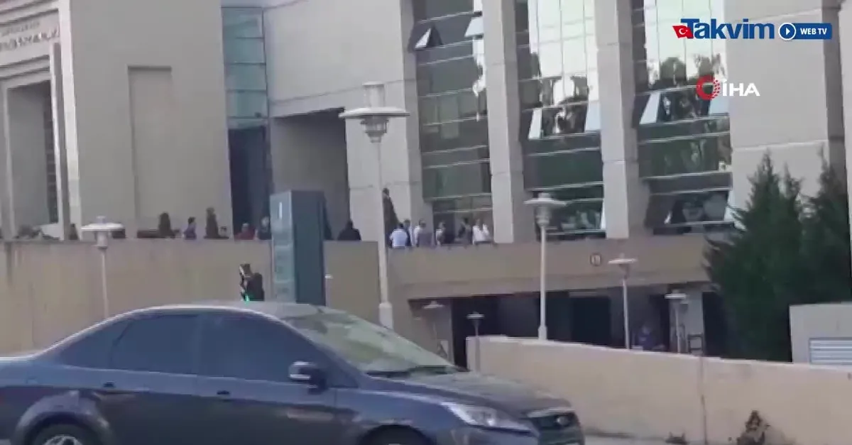 Çağlayan Adliyesi'nde silah sesleri (Video)