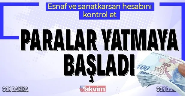 Gelir kaybı desteği ödemeleri başladı! Bakan Pekcan’dan esnaf ve sanatkarlara destek müjdesi