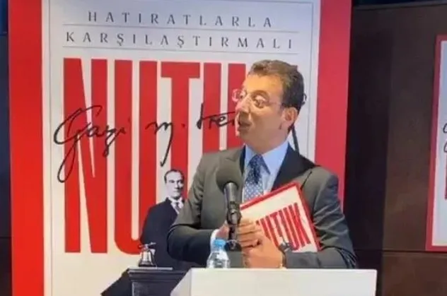 CHP'de Atatürk tüccarlığı devam ediyor! İBB Başkanı Ekrem İmamoğlu, 135 liradan satılacak 'Yeni Nutuk'ların tanıtımını yaptı!