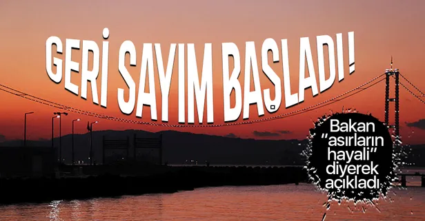 Bakan Karaismailoğlu'ndan flaş 1915 Çanakkale Köprüsü açıklaması