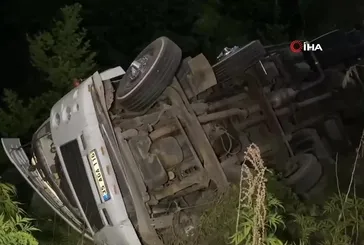 Bursa'da kamyon kazası: 3 yaralı