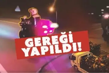 Bakan Yerlikaya: "Trafik güvenliğini tehlikeye atan 17 motosiklet sürücüsü polisimizden kaçamadı"