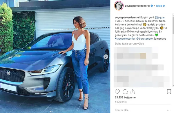 Fenerbahçe’nin kalecisi Volkan Demirel’in eşi Zeynep Demirel 850 bin TL'lik otomobile hayran kaldı!-2