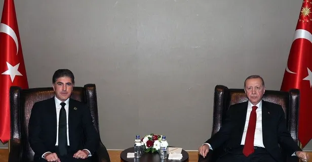 Başkan Erdoğan Irak Kürt Bölgesel Yönetimi Başkanı Barzani'yi kabul etti! Terör örgütü PKK'ya karşı ortak mücadele mesajı