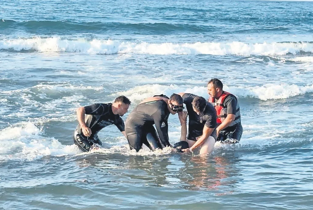 Efe Ahmet’in yanında