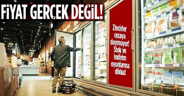 Marketlere sahte indirim ve stok oyunu cezası!