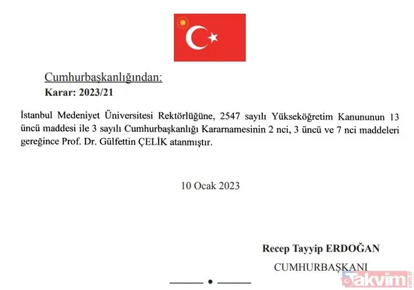 Atama kararları Resmi Gazete'de yayımlandı! İşte yeni isimler - 13