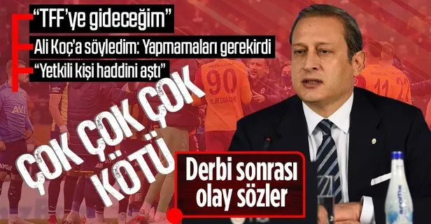 Dev derbi sonrası Burak Elmas’tan TFF kararı: Art niyetli hakem yönetimi vardı! Flaş Ali Koç sözleri...