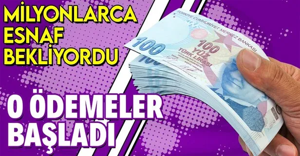 Bakan açıkladı! Esnafların beklediği ödeme başladı