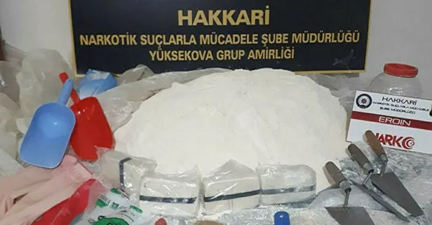 Hakkari'de zehir tacirlerine ağır darbe! 30 kilo eroin ele geçirildi