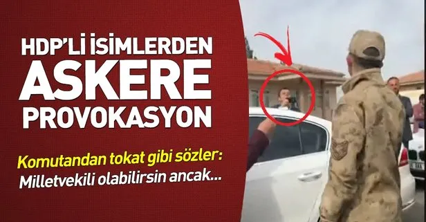 HDP’li milletvekili Ömer Öcalan ve Ayşe Sürücü’den askere provokasyon
