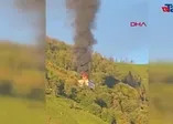 Rize Çamlıhemşin'de ev yangını