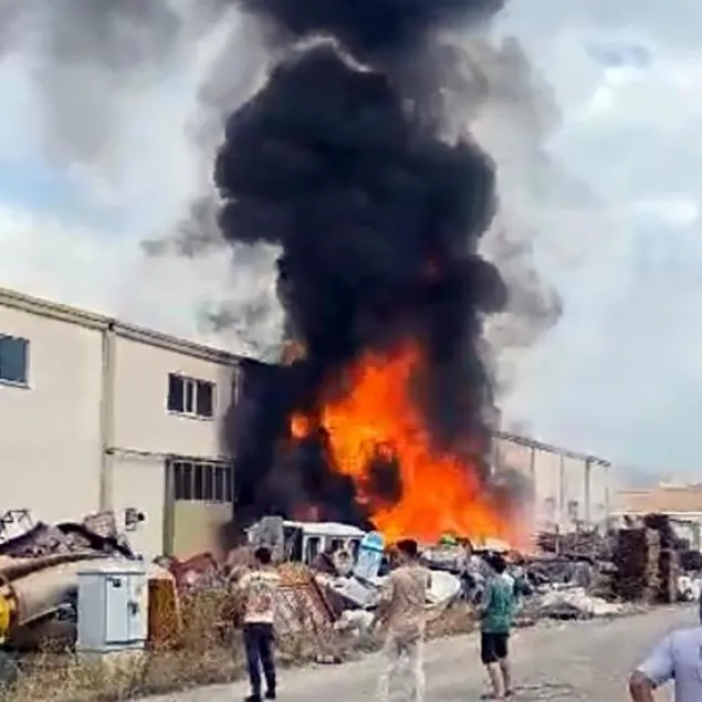 Ankara’da fabrika yangını