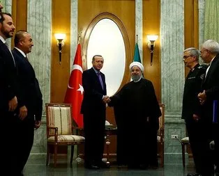 Cumhurbaşkanı Erdoğan, Ruhani ile görüştü