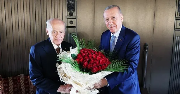 Başkan Erdoğan, MHP lideri Devlet Bahçeli ile bir araya geldi