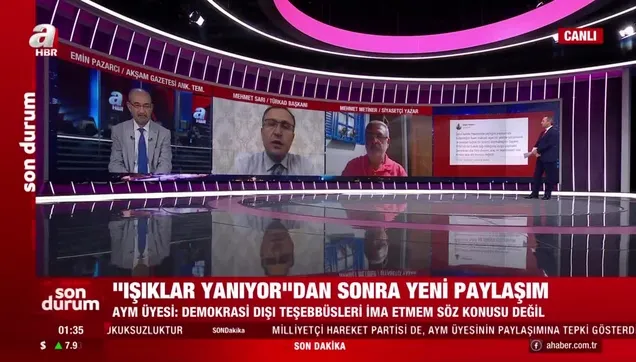 Darbe çığırtkanlığı yapan Engin Yıldırım'ın geri adımı A Haber'de masaya yatırıldı