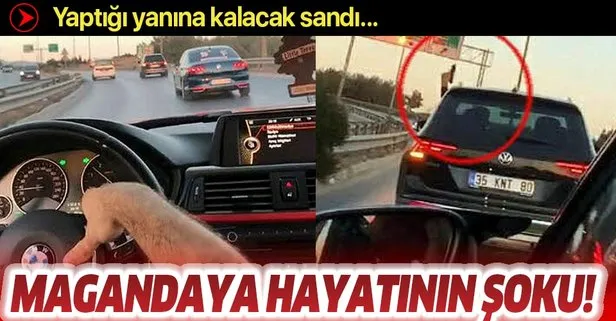 İzmir’de otomobille seyir halindeyken havaya ateş açan maganda yakalandı