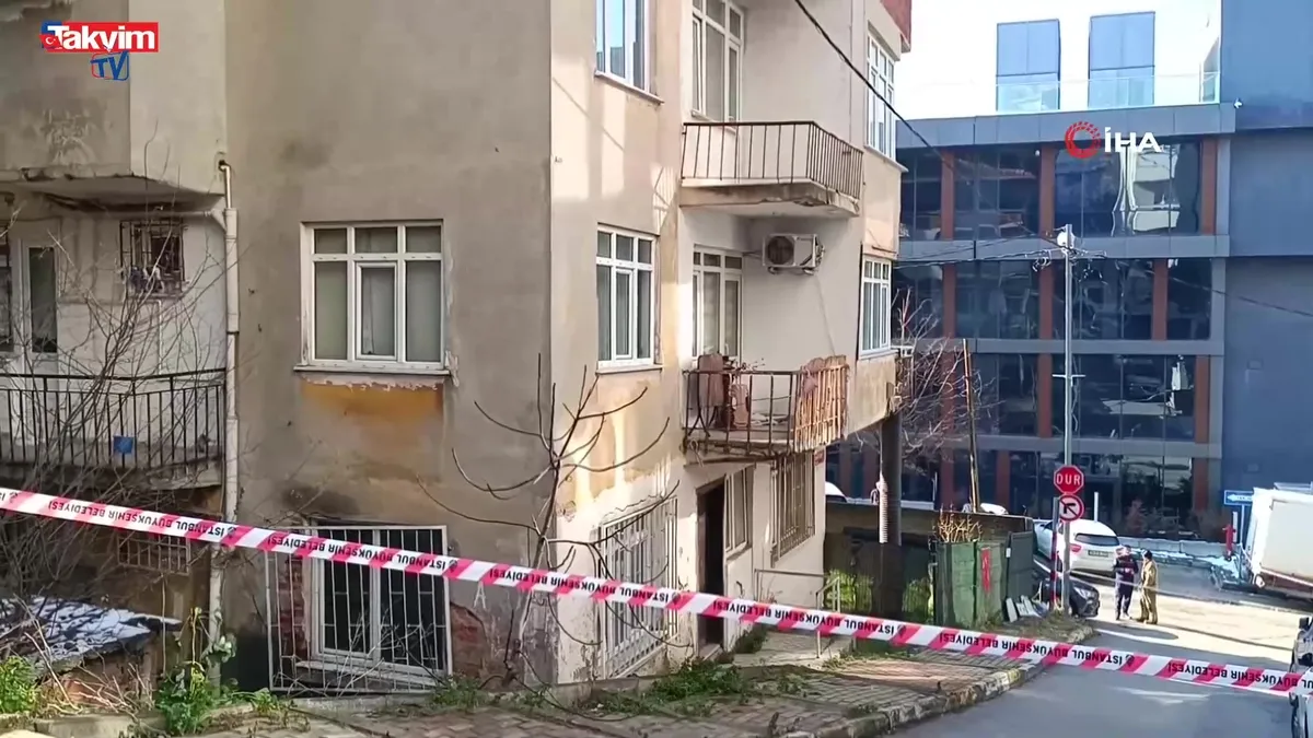 Pendik'te 4 katlı bina tahliye edildi!