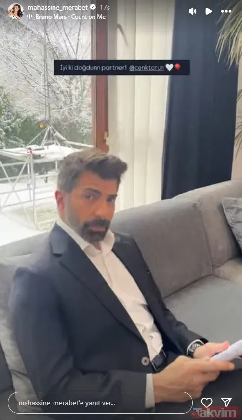 Yasak aşk iddialarıyla konuşuluyorlardı! Mahassine Merabet’ten Cenk Torun’a kalpli kutlama! - 8