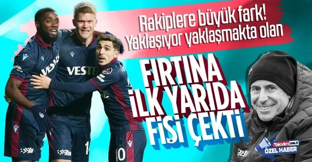 Özel Haber I Trabzonspor şampiyonluğa ilerliyor! Rakiplerine büyük fark attı