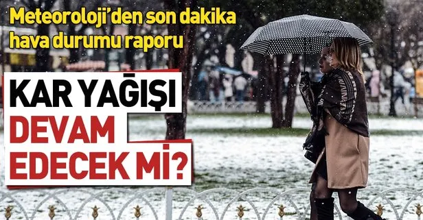 Meteoroloji’den son dakika hava durumu raporu | 25 Şubat Pazartesi İstanbul’da kar yağışı devam edecek mi?