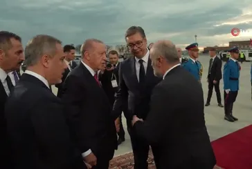 Başkan Erdoğan, Sırbistan'dan ayrıldı!