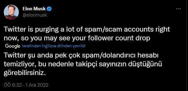 Elon Musk Twitter'daki spam hesaplara savaş açtı: "Takipçi sayınızda düşüş görebilirsiniz" | Ünlü milyarderin sinsi planı: Tarih belli oldu-2