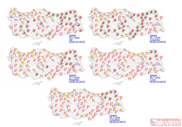 Gök gürültülü sağanak geliyor! 30 il alarmda: 36 derecede yağmur ve fırtına etkili olacak! Ankara, Elazığ, Bolu... - 3