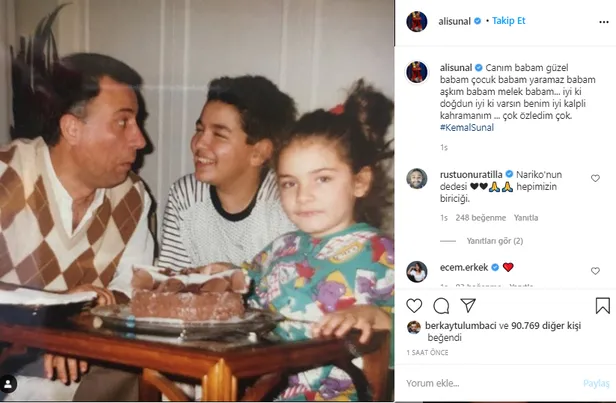 Kemal Sunal'ın eşi ve oğlundan duygusal paylaşım: 'İyi ki doğdun Kemal, iyi ki doğdun iyi kalpli kahramanım...'-7