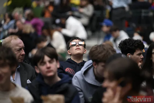 2024 yılının ilk tam Güneş tutulması ABD'de gerçekleşti | Milyonlarca kişi yakından takip etti! İşte o renkli anlar... - 48