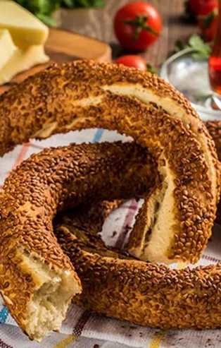 Simit bağırsakları üzer