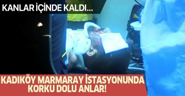 Kadıköy’de Marmaray hattına giren kişi elektrik akımına kapıldı