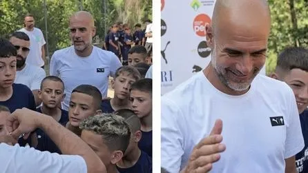 Pep Guardiola, Gazze'den gelen 31 Filistinli çocuğu İspanya'daki yaz kampında misafir etti-3