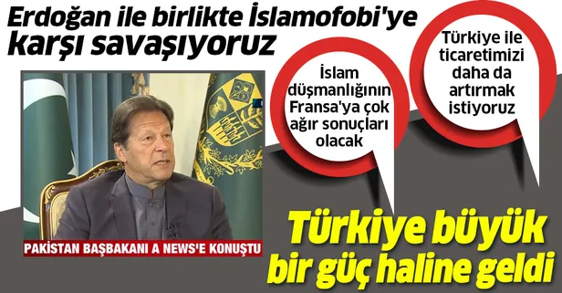 Son dakika: Pakistan Başbakanı İmran Han’dan A News ve A Haber’e özel açıklamalar