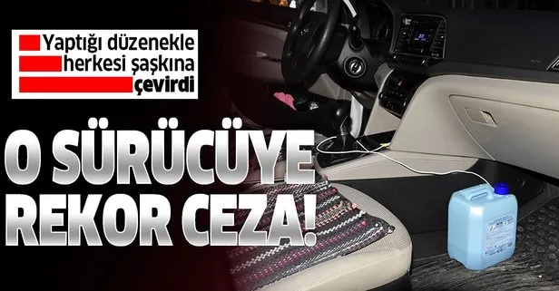 O sürücüye rekor ceza!