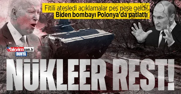 ABD'den savaşın ateşini körükleyecek Putin açıklaması: "Stratejik bir fiyasko!" | Biden bombayı Polonya'da patlattı: "Nükleer santraller kuracağız"