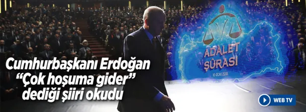 Cumhurbaşkanı Erdoğan o şiiri okudu