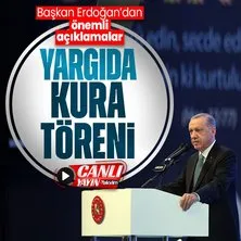 Başkan Erdoğan’dan 26. Dönem Adli Yargı ve 16. Dönem İdari Yargı Kura Töreni’nde önemli açıklamalar | CANLI YAYIN