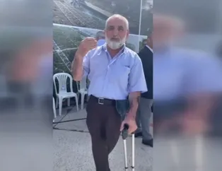 Bir bacağını kaybetmiş vatandaş: Destek için geldim