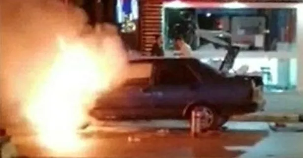 Son dakika: Bursa’da seyir halindeki otomobil alev alev yandı