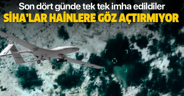 Son dakika: SİHA’lar terör örgütü PKK’ya göz açtırmıyor