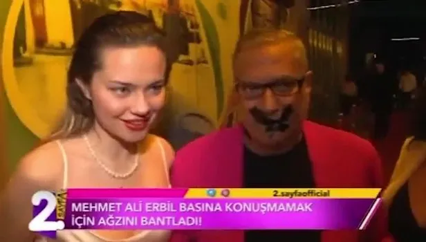 Mehmet Ali Erbil’den olay hareket! Konuşmamak için ağzını bantladı